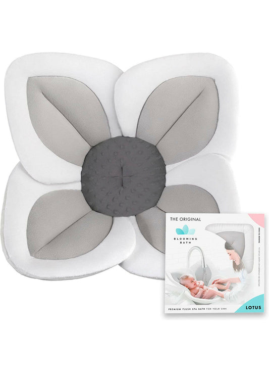 Blooming Bath Lotus For Sink - Premium Baby Bathtub - Gray