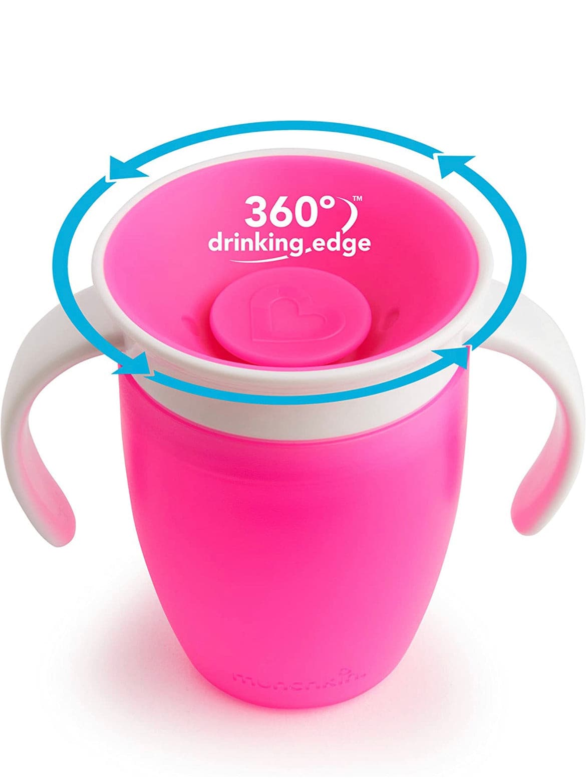 Munchkin 360 Trainer Cup, 7 Ounce, Pink.