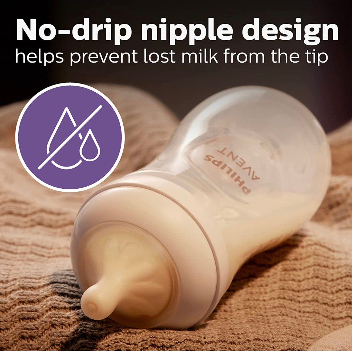 Natural Baby Bottle Nipples by Philips AVENT, Flow 3, 1M+, 2pk.