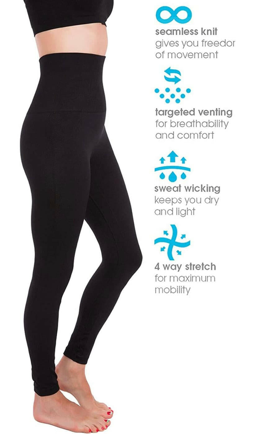 Buy Homma Premium Thick High Waist Tummy Compression Slimming Leggings  Online at desertcartKUWAIT