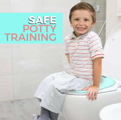 Folding Travel Potty Seat, Fits Round & Oval Toilets, Non-Slip Suction Cups by Jool Baby.