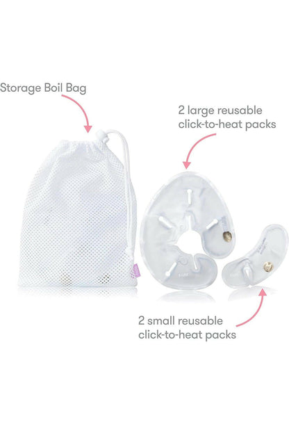 Frida Mom Instant Heat Reusable Breast Warmers - Reusable.