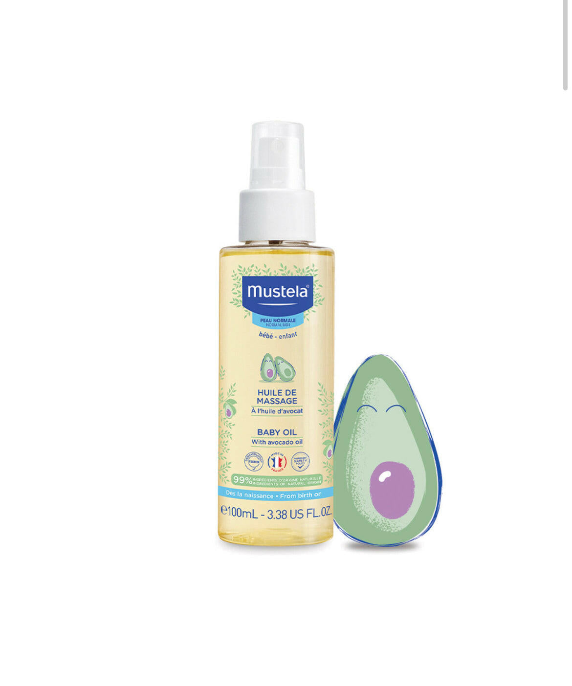 Mustela massage oil 100 Ml.