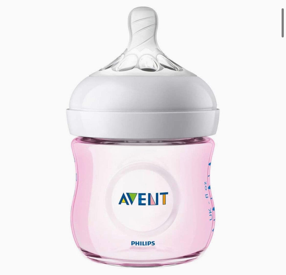 125 ml Natural Baby Bottles by Philips Avent 1 Pk - Pink.