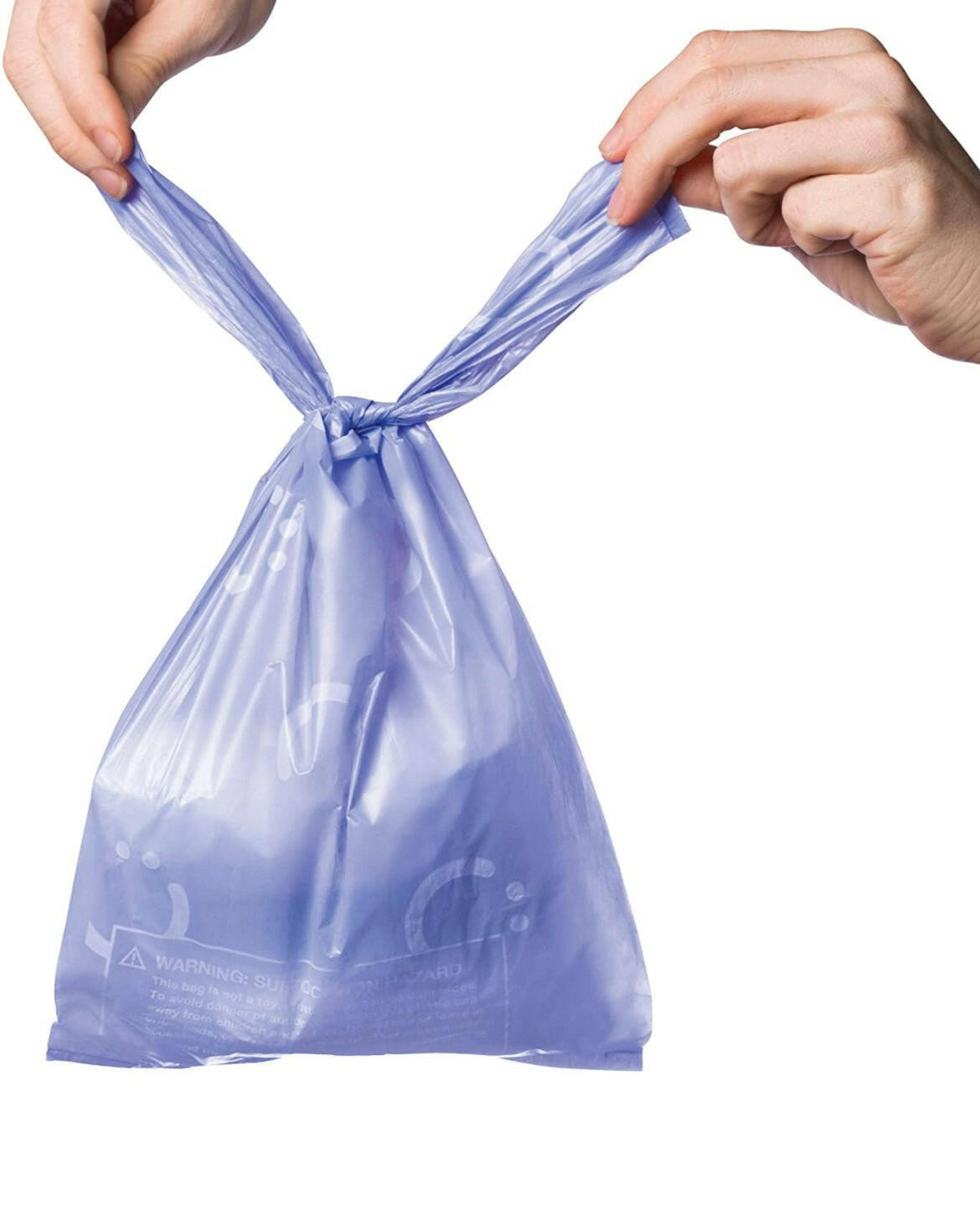 Ubbi Disposable Diaper Sacks, Lavender Scented, Easy-To-Tie Tabs, Made with Recycled Material, Diaper Disposal or Pet Waste Bags, 400 count.