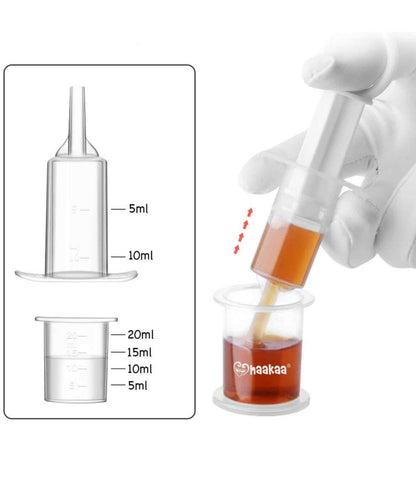 Baby Feeding Syringe with Pacifier Suitable for Infants Newborns by haakaa.