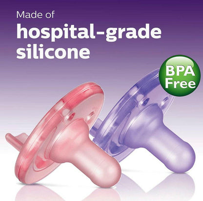 Philips Avent Soothie Pacifier (2 Count), Pink.