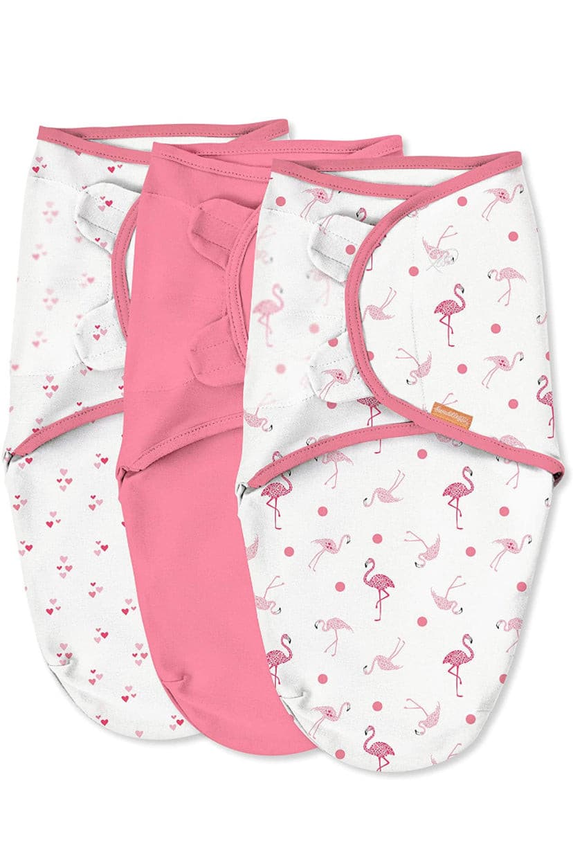 SwaddleMe Easy Change Swaddle- Size Small/Medium, 0-3 Months, Pack of 3.