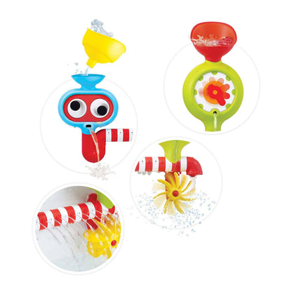 Yookidoo Baby Bath Toy - Spin 'N' Sprinkle Water Lab - Spinning Gear and Googly Eyes for Toddler or Baby Bath Time Sensory Development - Attaches to Any Size Tub Wall (1-3 Years).