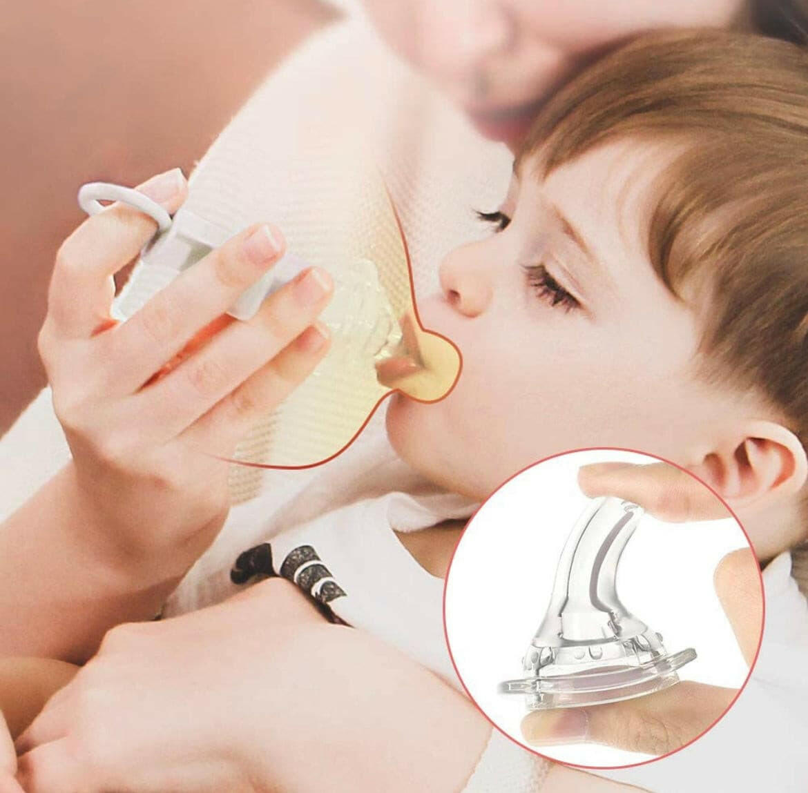 Baby Feeding Syringe with Pacifier Suitable for Infants Newborns by haakaa.