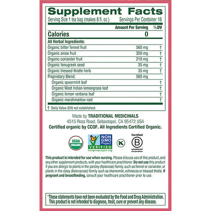 Traditional Medicinals Mother's Milk, Women's Tea, Organic, 16 CT.