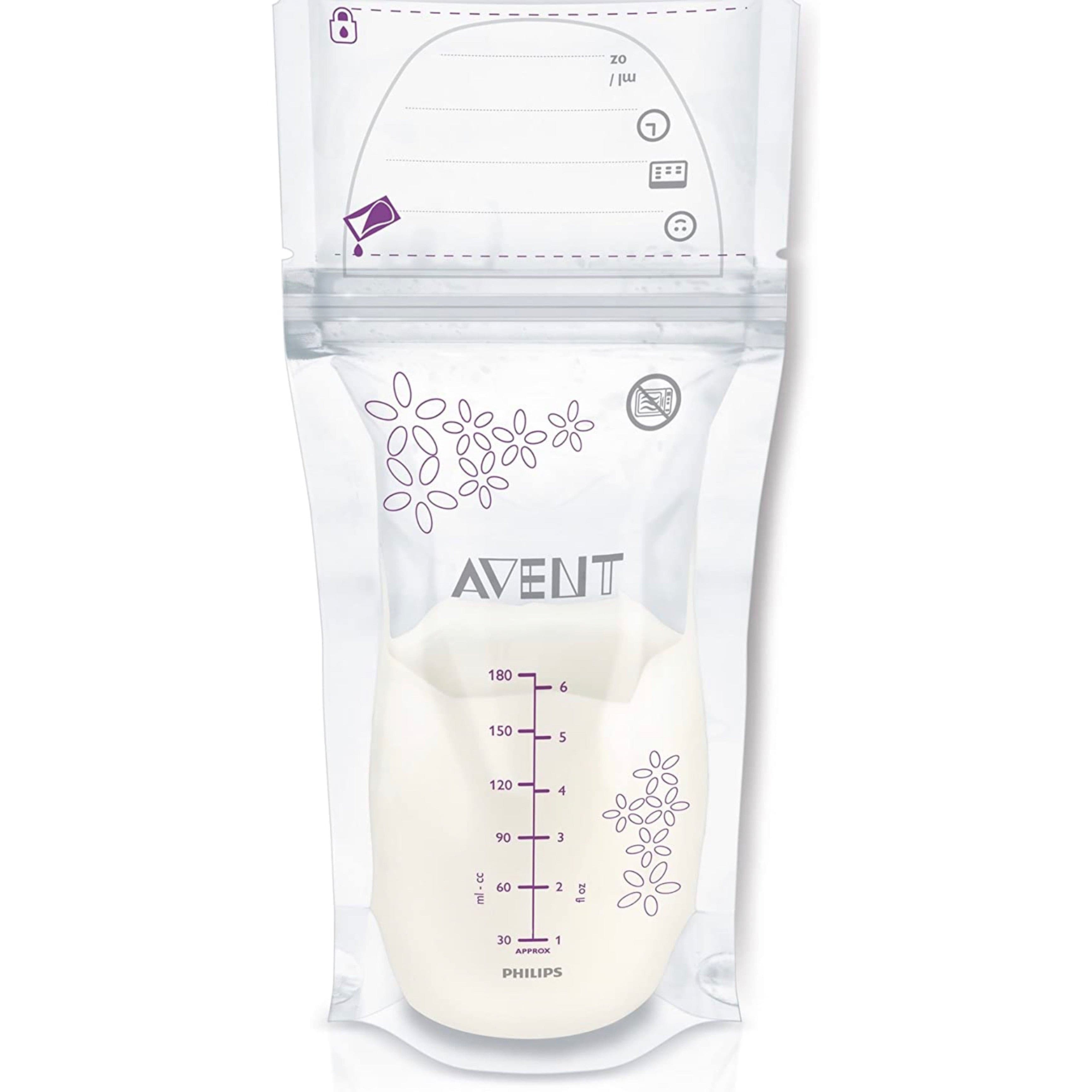 Philips AVENT Breast Milk Storage Bags, 6 Ounce, 25 Count.