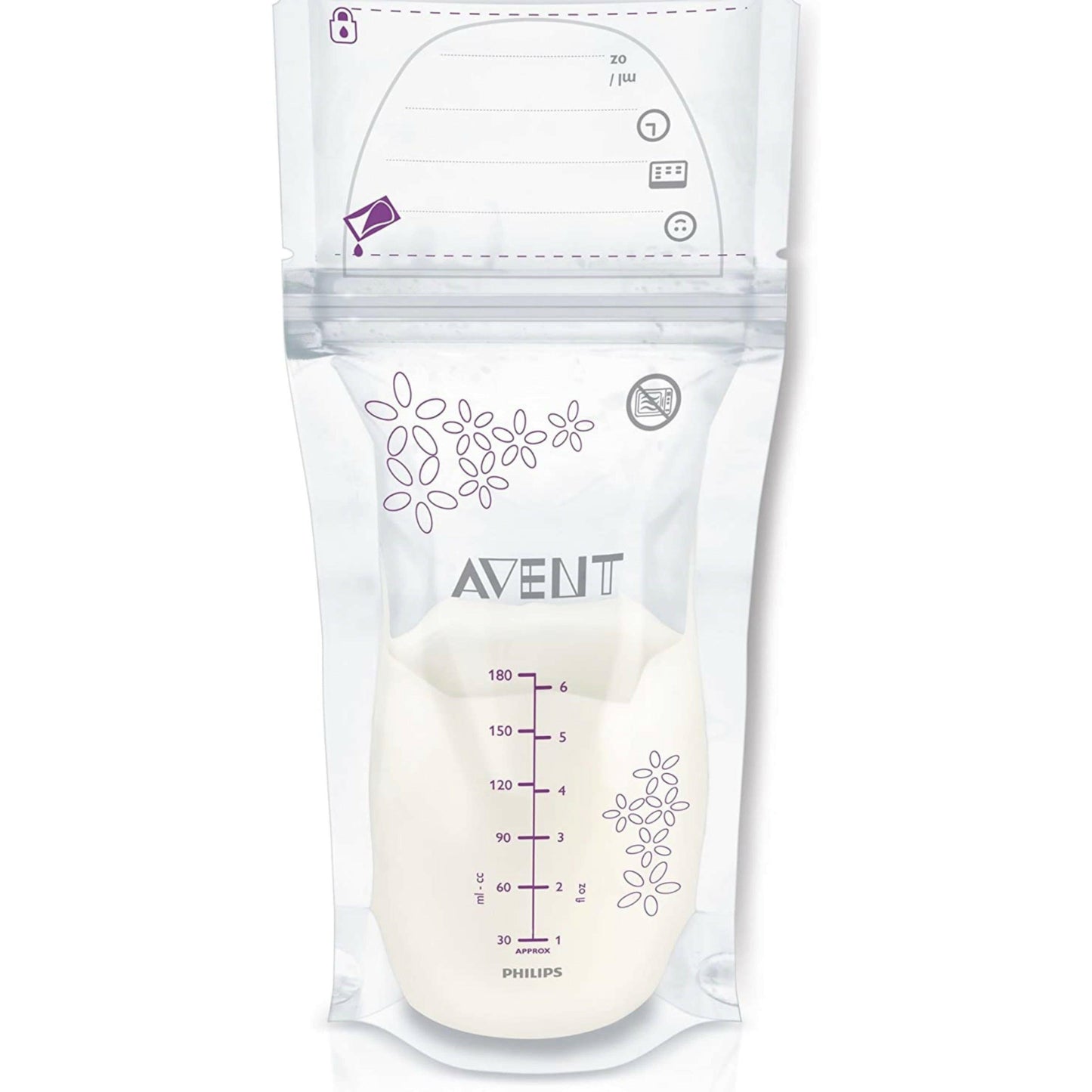 Philips AVENT Breast Milk Storage Bags, 6 Ounce, 25 Count.