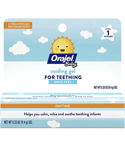 Orajel NonMedicated Cooling Teething Gel, Daytime.