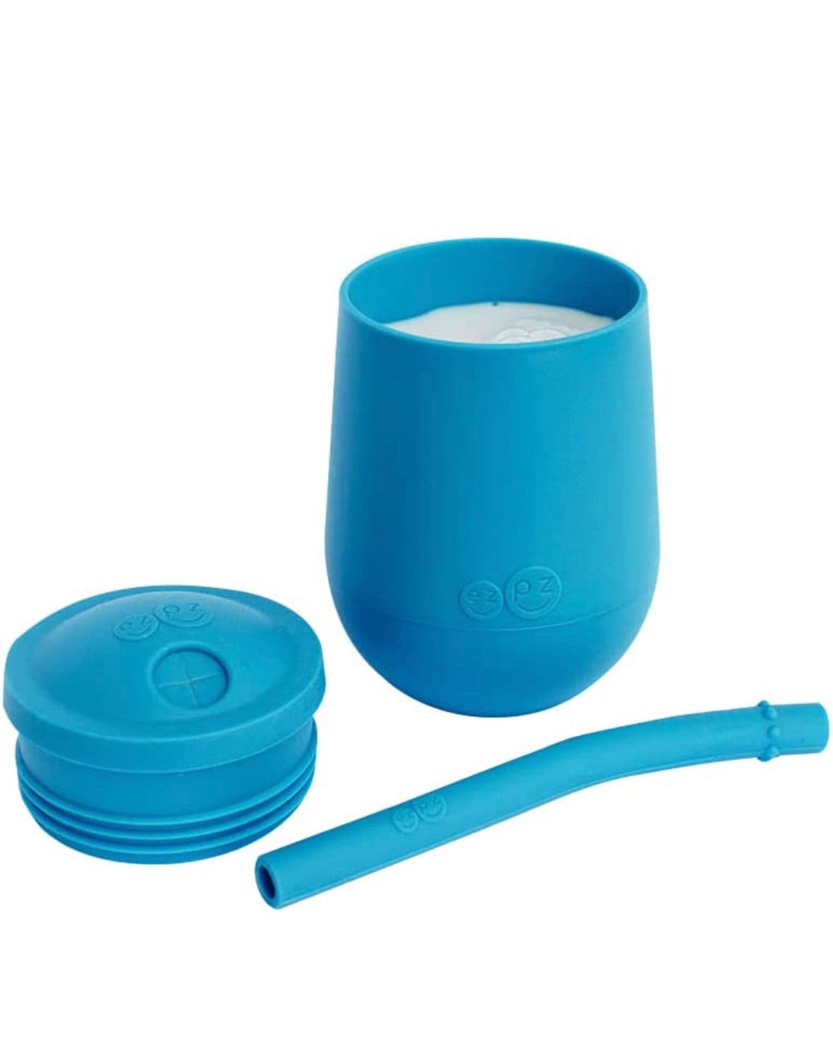 ezpz Mini Cup Straw Training System,12 Months+ (Blue).