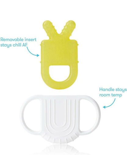 Not-Too-Cold-to-Hold BPA-Free Silicone Teether for Babies by Frida Baby.