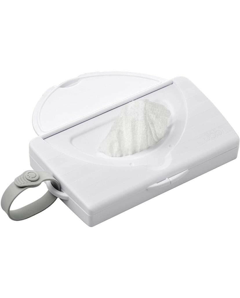 Ubbi On The Go Wipe Holder Baby Gift, White.