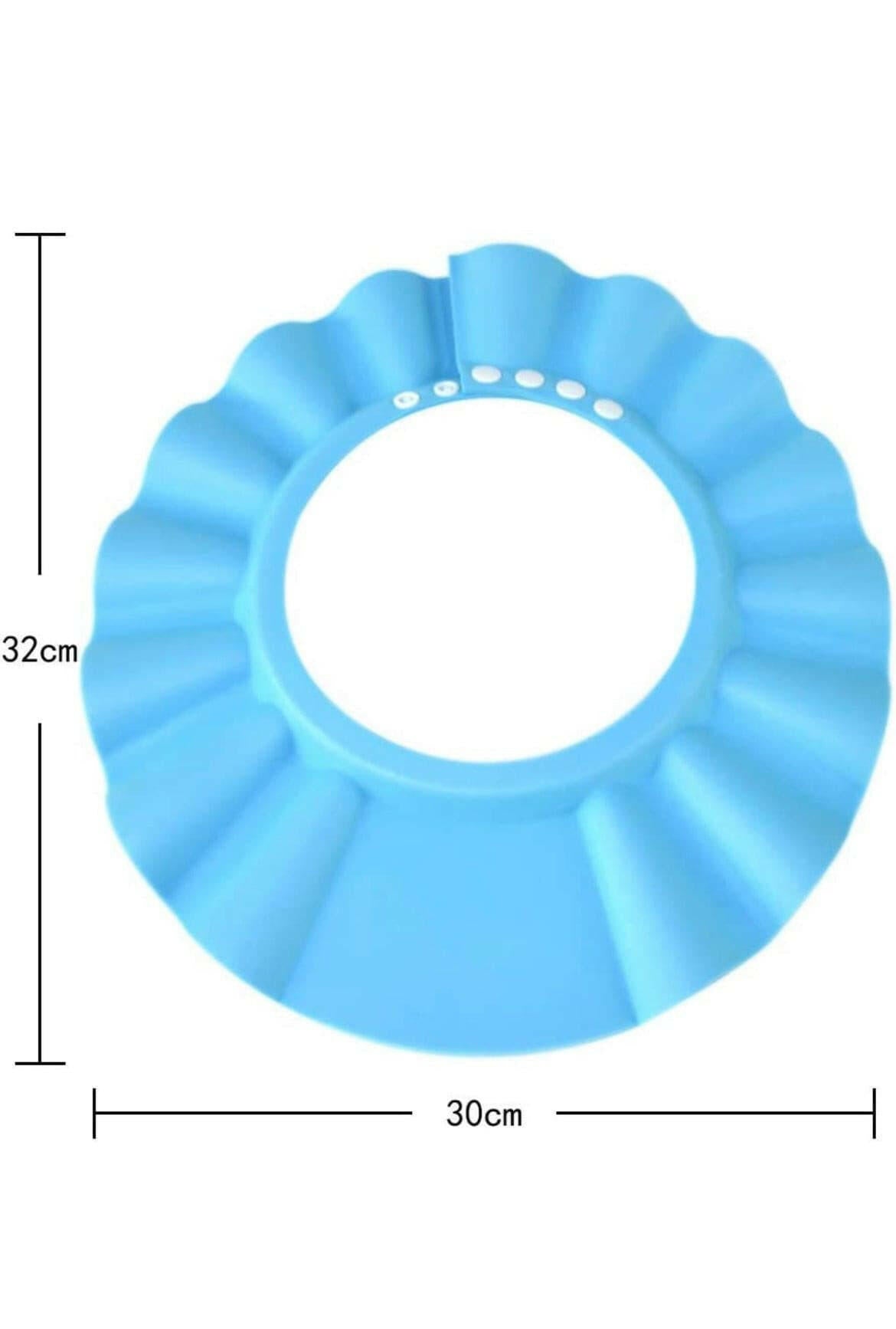 Safe Shampoo Shower Bathing Protection Bath Cap Soft Adjustable Visor Hat.