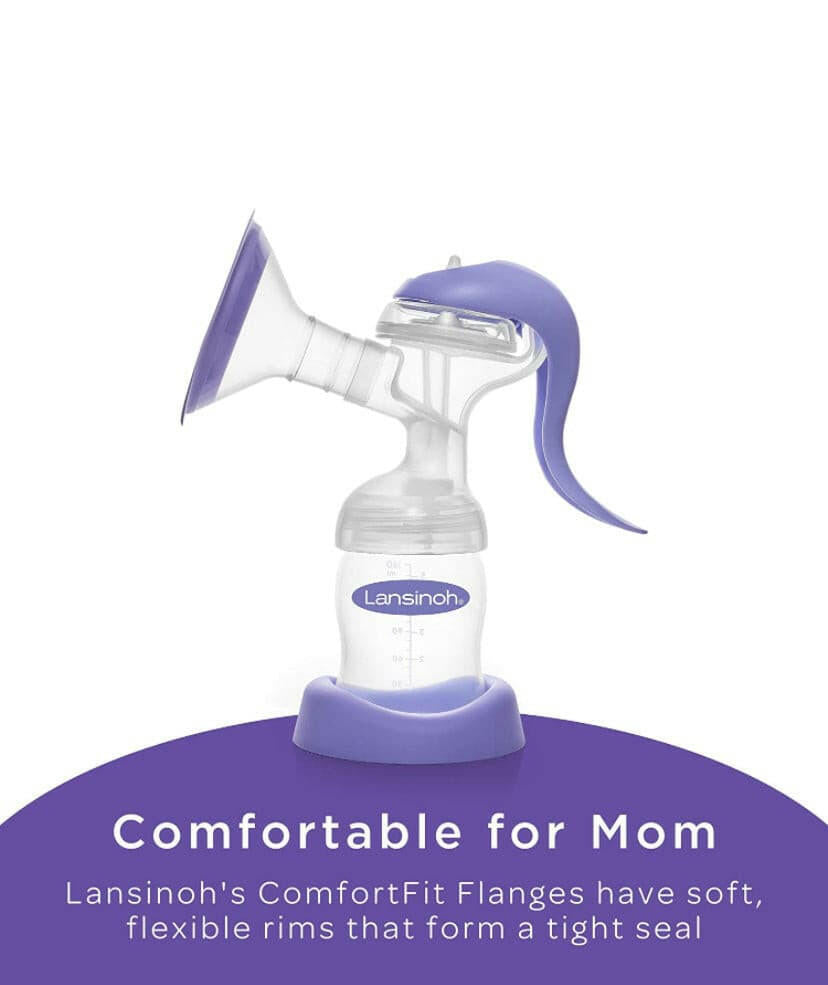 Lansinoh Manual Breast Pump, Hand Pump for Breastfeeding.