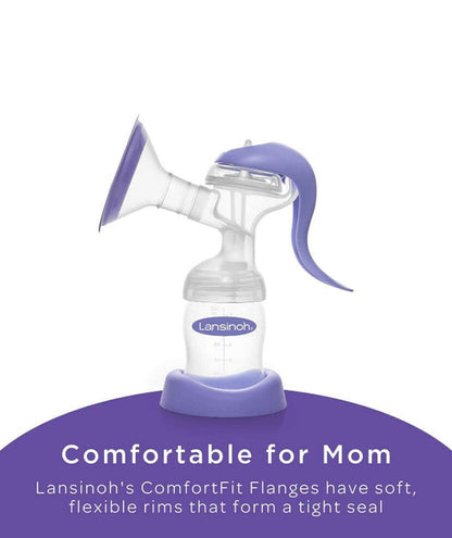 Lansinoh Manual Breast Pump, Hand Pump for Breastfeeding.