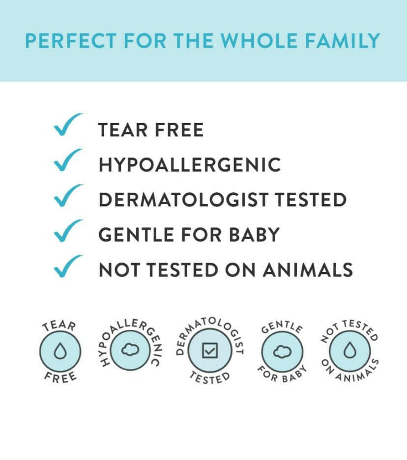 The Honest Company Truly Calming Lavender Shampoo + Body Wash, Tear Free Baby Shampoo , Naturally Derived Ingredients, Sulfate & Paraben Free Baby Wash, 10 Fl Oz.