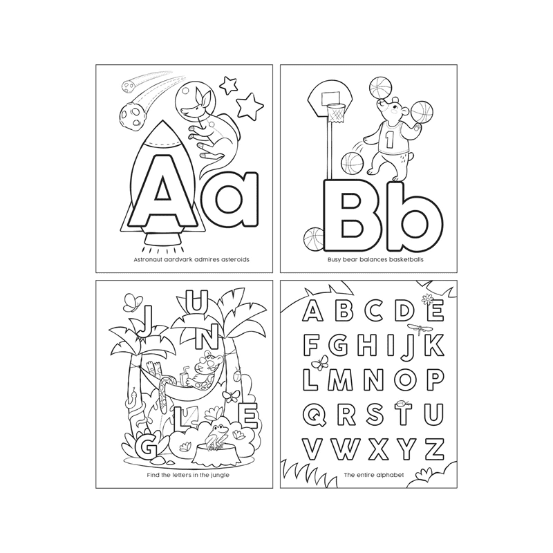 Toddler Color-In' Book - ABC Amazing Animals.