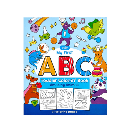 Toddler Color-In' Book - ABC Amazing Animals.