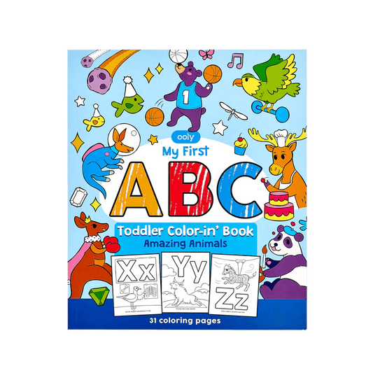 Toddler Color-In' Book - ABC Amazing Animals.