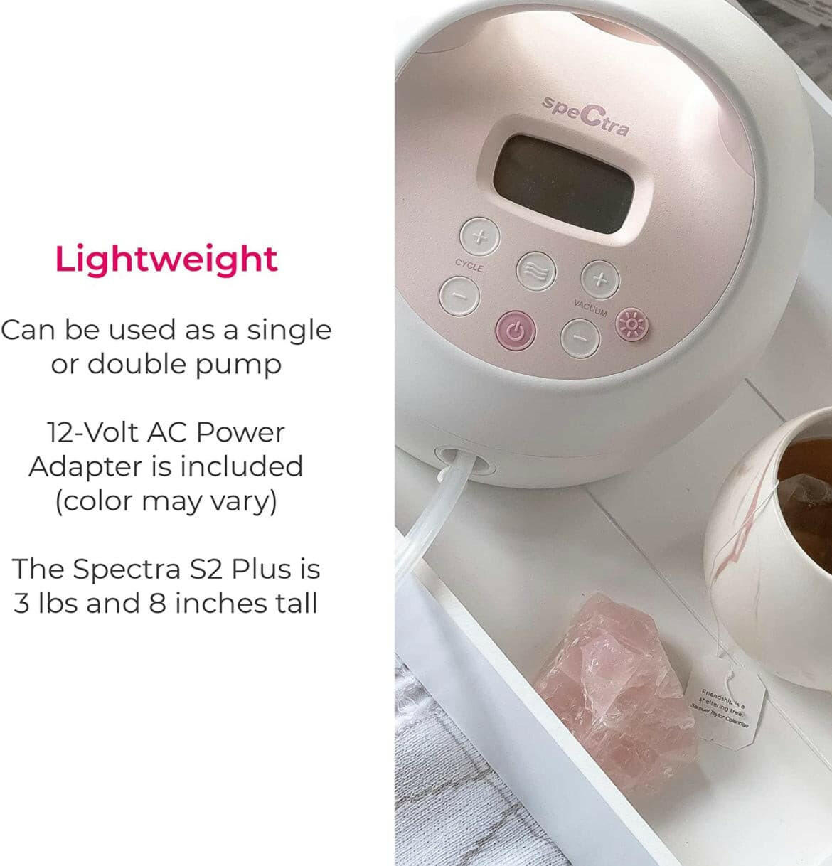 Spectra S2 Plus Hospital Grade Electric Breast Pump for Breastfeeding.