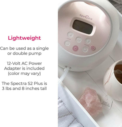 Spectra S2 Plus Hospital Grade Electric Breast Pump for Breastfeeding.