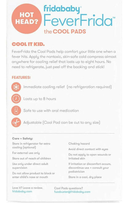 FridaBaby Cool Pads for Kids Fever discomfort by fridababy, 5 Count.