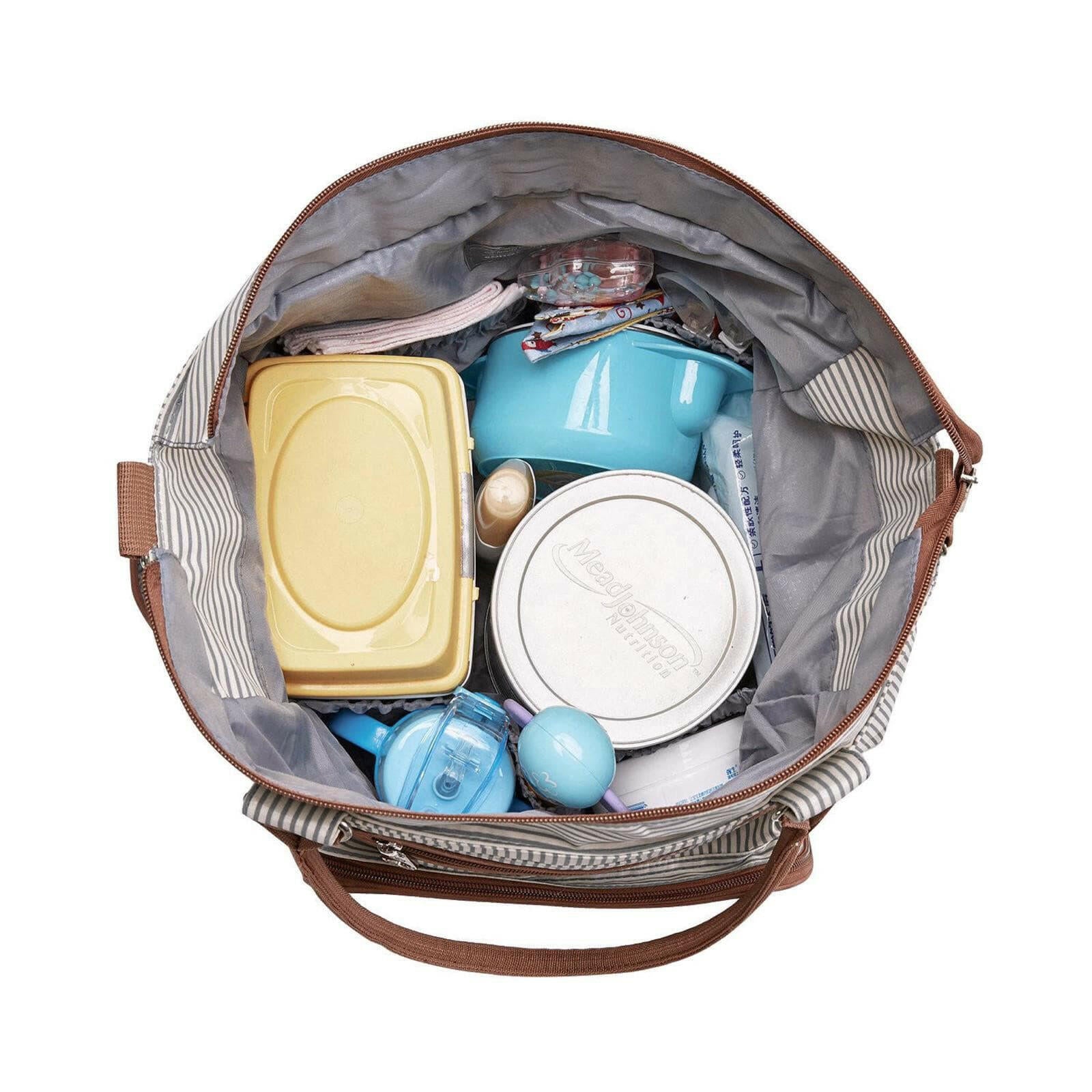 Grand Central Station Diaper Bag , Striped.