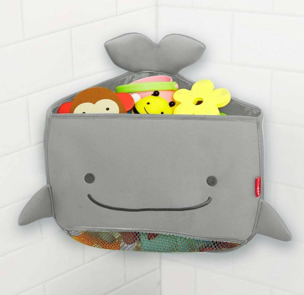 Skip Hop Bath Toy Storage, Moby Corner Hang Toy Organizer, Grey.