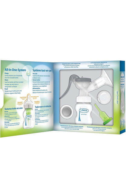 Dr. Brown's Manual Breast Pump with Softshape Silicone Shield.