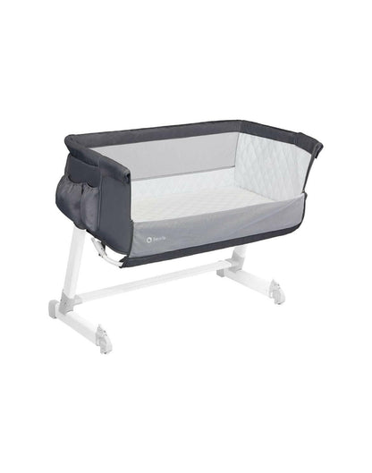 Lionelo - Theo Adjustable Bedside Cot - Dark Grey.