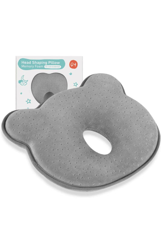 Newborn Baby Head Shaping Pillow,Preventing Flat Head Syndrome(Plagiocephaly),Made of Memory Foam Head and Neck Support Baby 3D Pillow for 0-12 Months Infant.