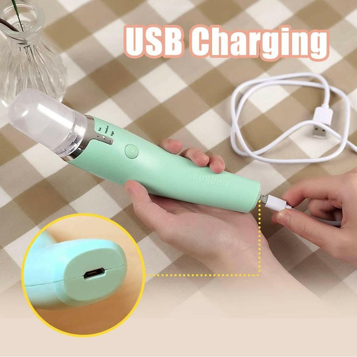 Electric Baby Nasal Aspirator, USB Rechargeable by Haakaa.