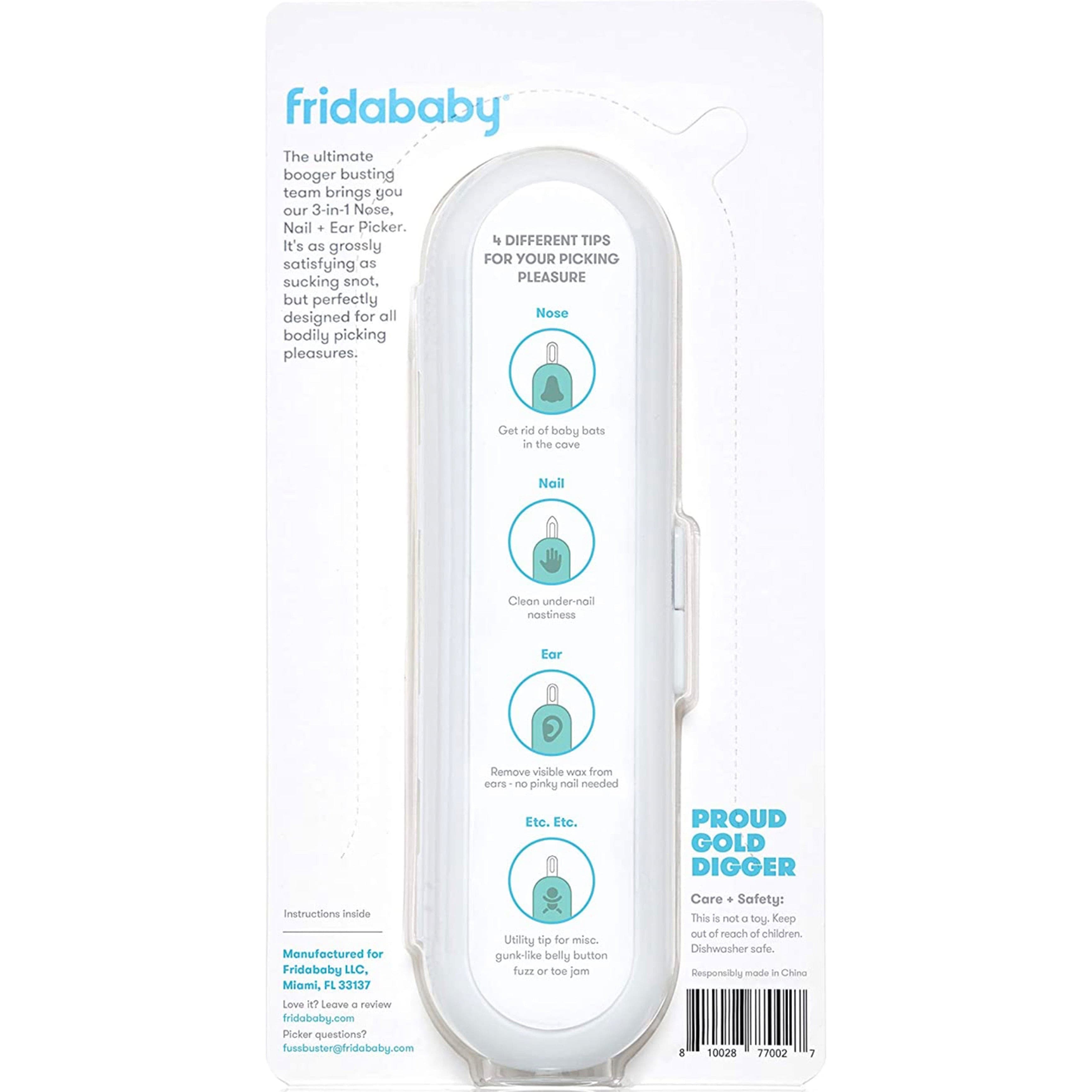 3-in-1 Baby Nose Boogers and Ear Wax Picker by FridaBaby.