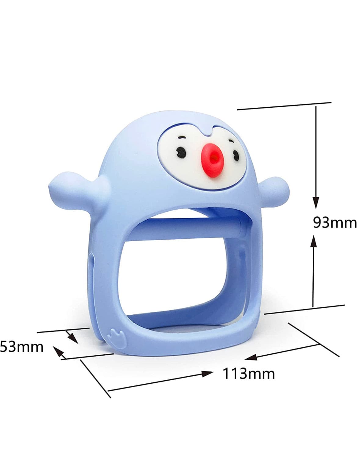 Silicone Baby Teething Toy,Hand Pacifier for Breast Feeding Babies.
