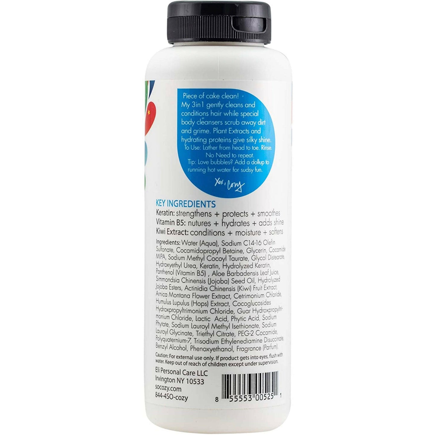3-in-1 Shampoo, Conditioner & Body Wash by SoCozy Kids (310 ml).