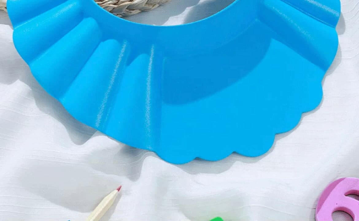 Safe Shampoo Shower Bathing Protection Bath Cap Soft Adjustable Visor Hat.