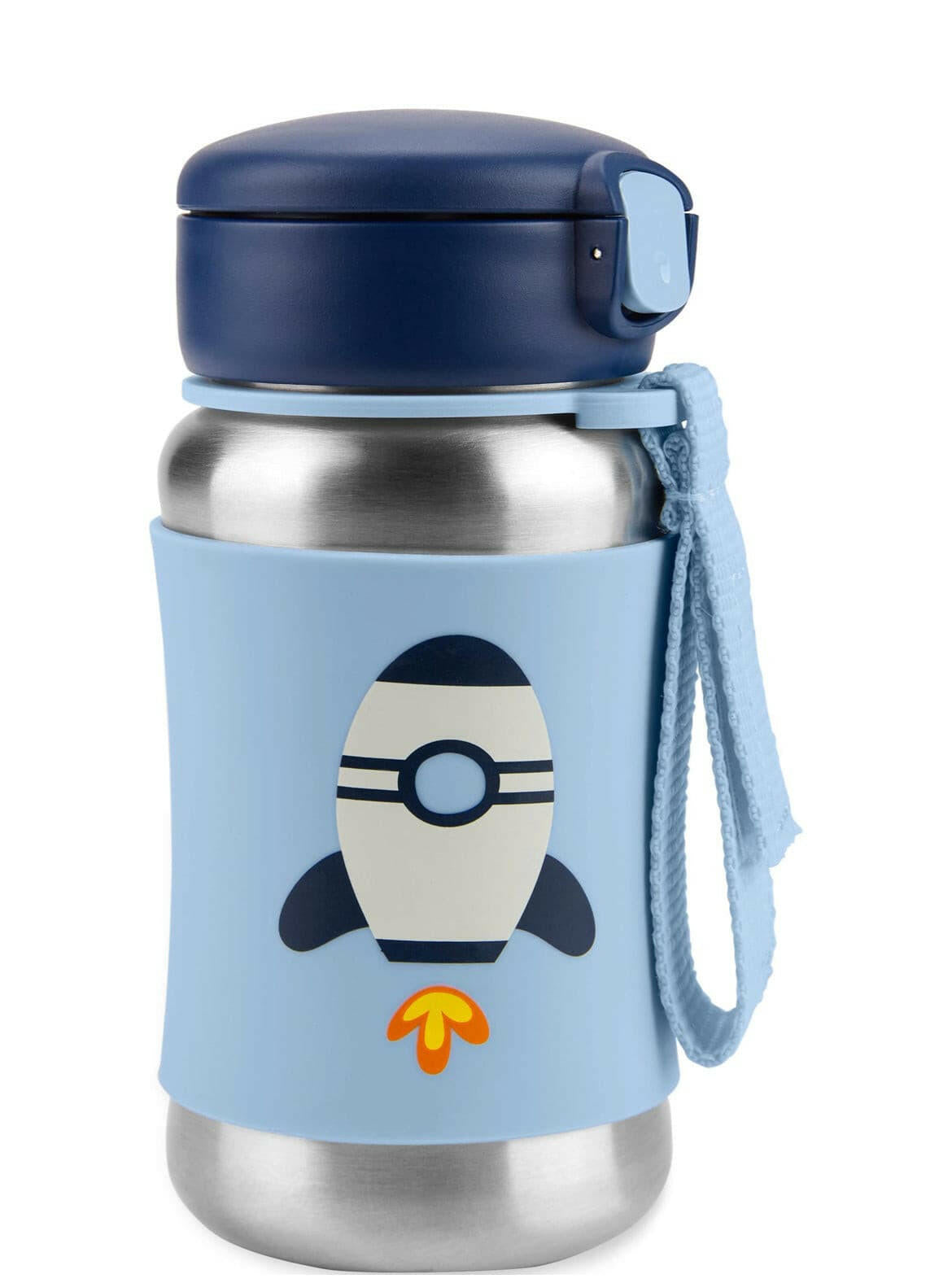 stainless steel water bottle with straw