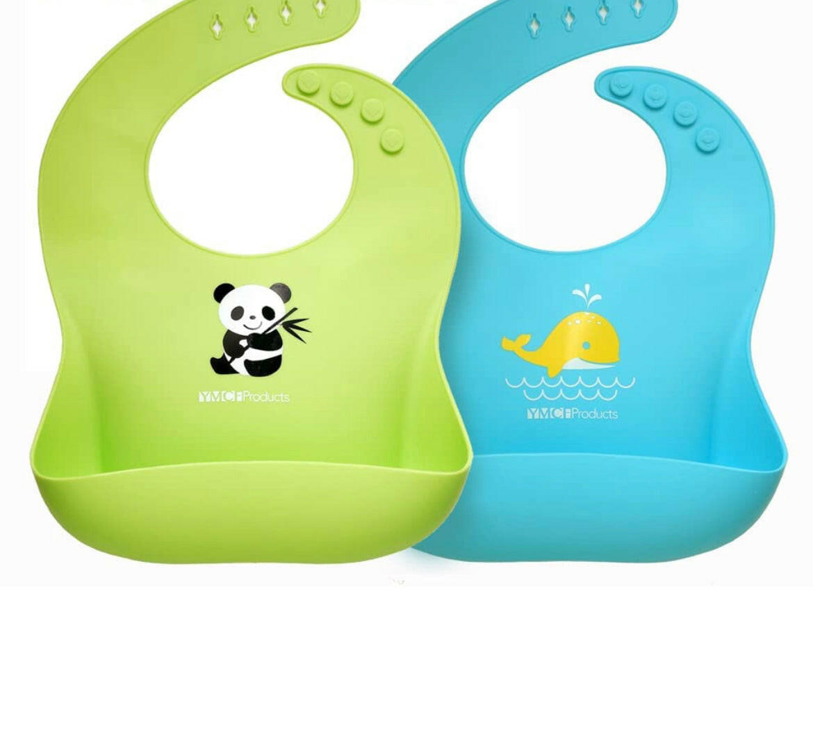 WaterProof Food Catcher Bib - Green / Turquoise