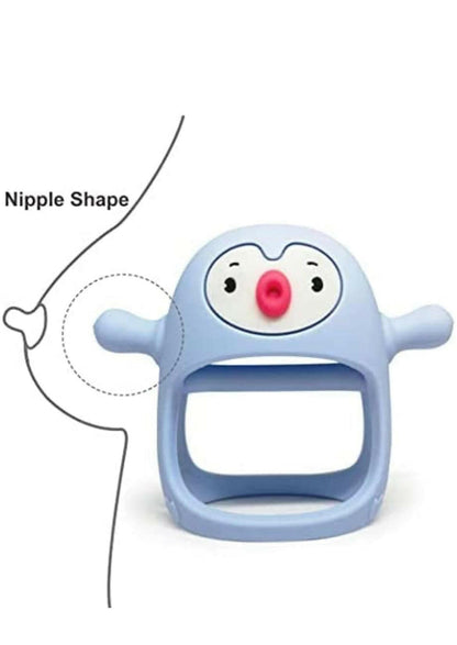 Silicone Baby Teething Toy,Hand Pacifier for Breast Feeding Babies.