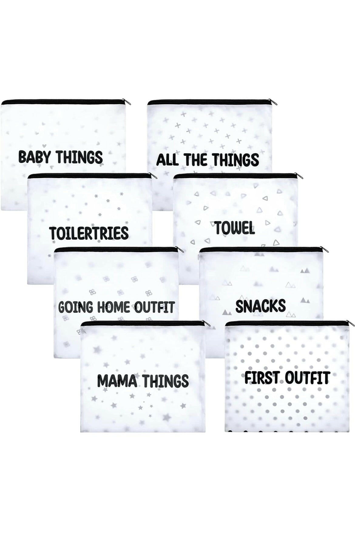Maternity Hospital Bags for Labor and Delivery - 8 Packs 