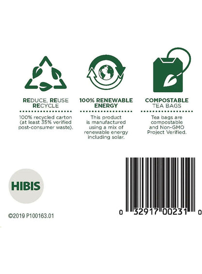 Traditional Medicinals Organic Hibiscus Herbal Tea, Supports Heart Health.