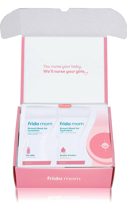 Breast Care Kit 9 PC, 2-in-1 Lactation Massager, Breast Warmers, Breast Mask for Hydration and Lactation by Frida Mom.