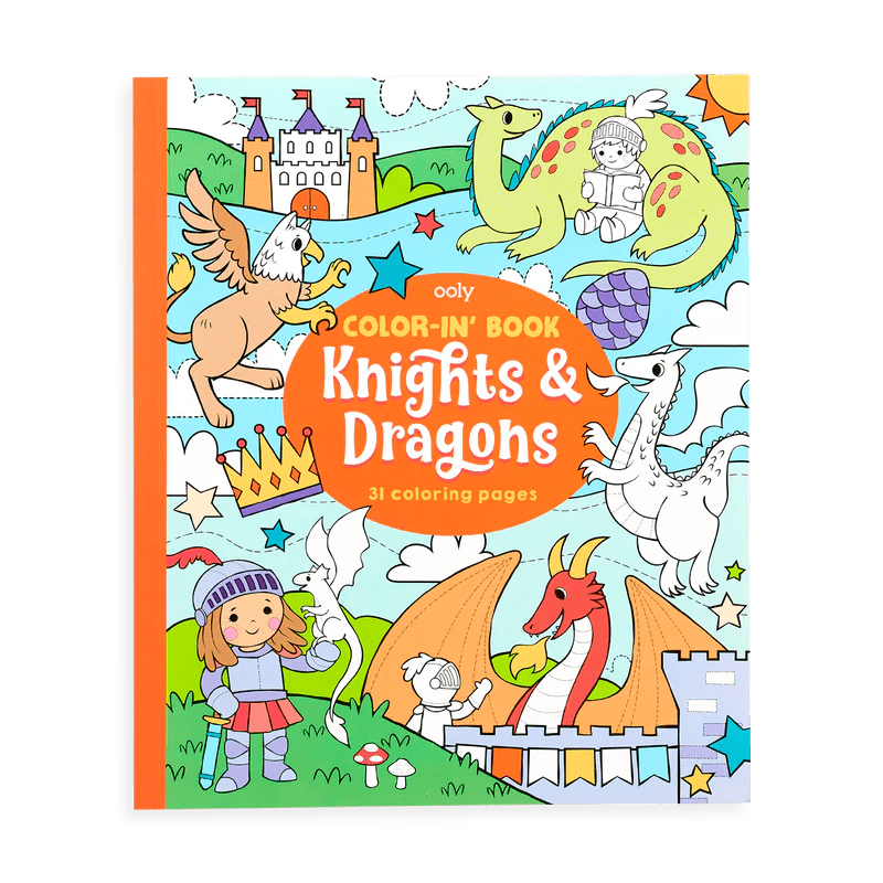 Coloring Book - Knights & Dragons.