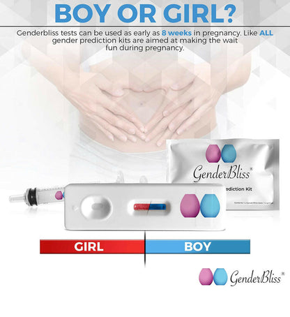 Gender Bliss Prediction Test - Early Pregnancy Kit - Pink/Blue.