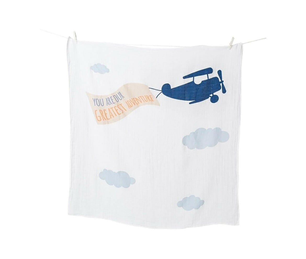 Lulujo - First Years Blanket & Card Set - Greatest Adventure.